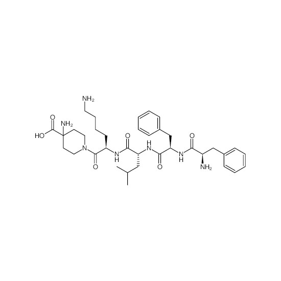 1-(D-phenylalanyl-D-phenylalanyl-D-leucyl-D-lysyl)-4-aminopiperidin-4-carboxylsyre